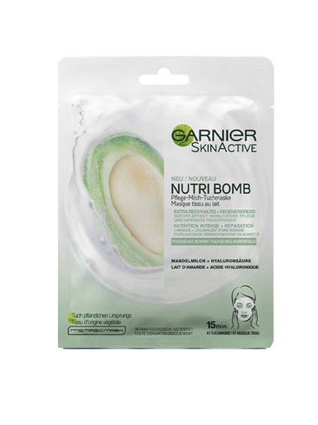 Garnier Face Sheet Mask </br>ماسکی ڕوخسار بۆ پێستی وشك